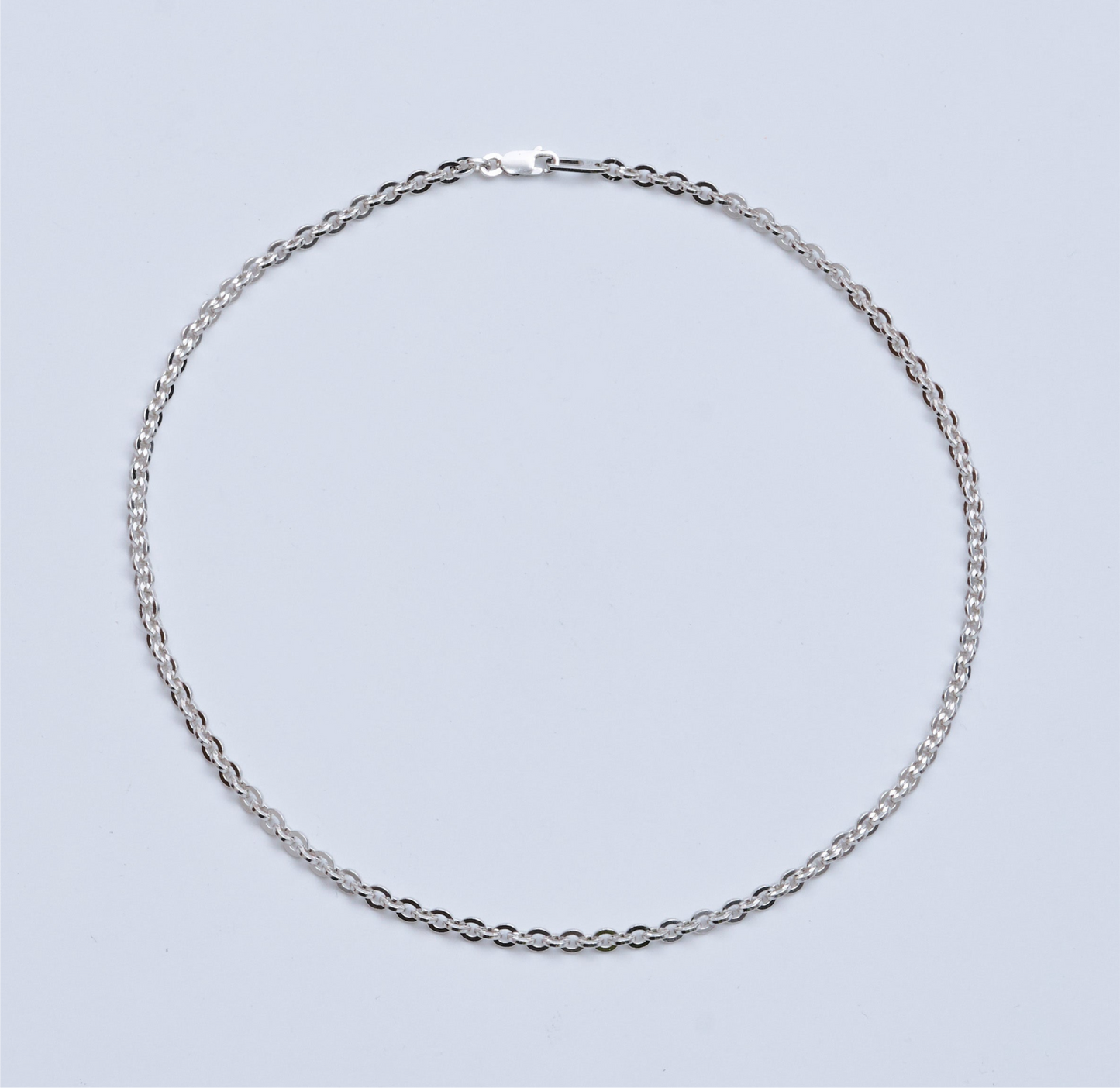 OVAL FACET CHAIN NECKLACE