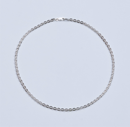 OVAL FACET CHAIN NECKLACE