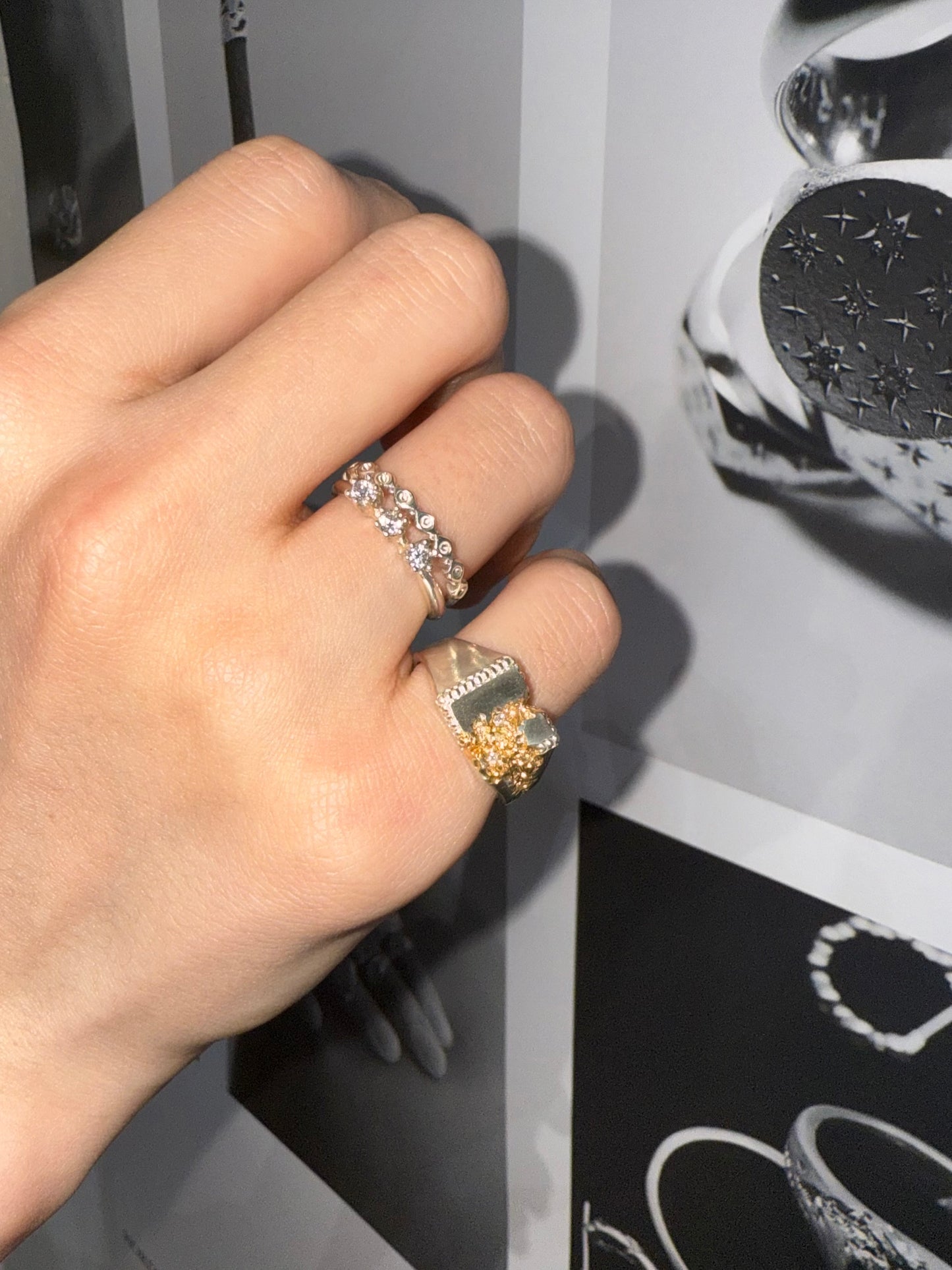 FRACTURED BEADED SQUARE