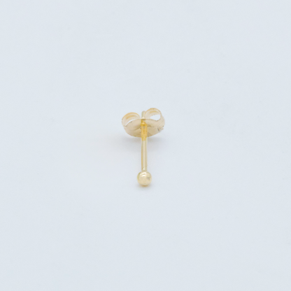 K10YG PLAIN MINI STUD EARRING